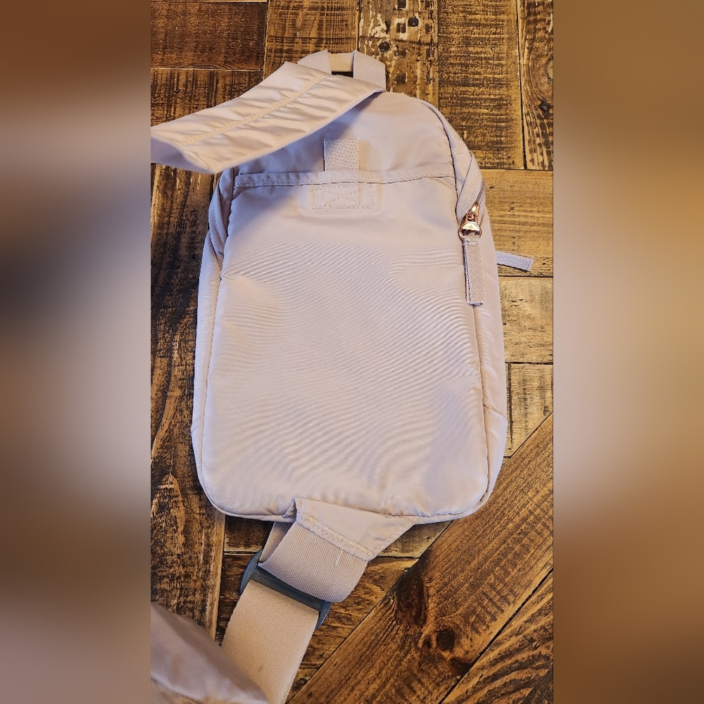 Adidas Essentials Sling Crossbody Bag Beige Pink - Picture 7 of 15